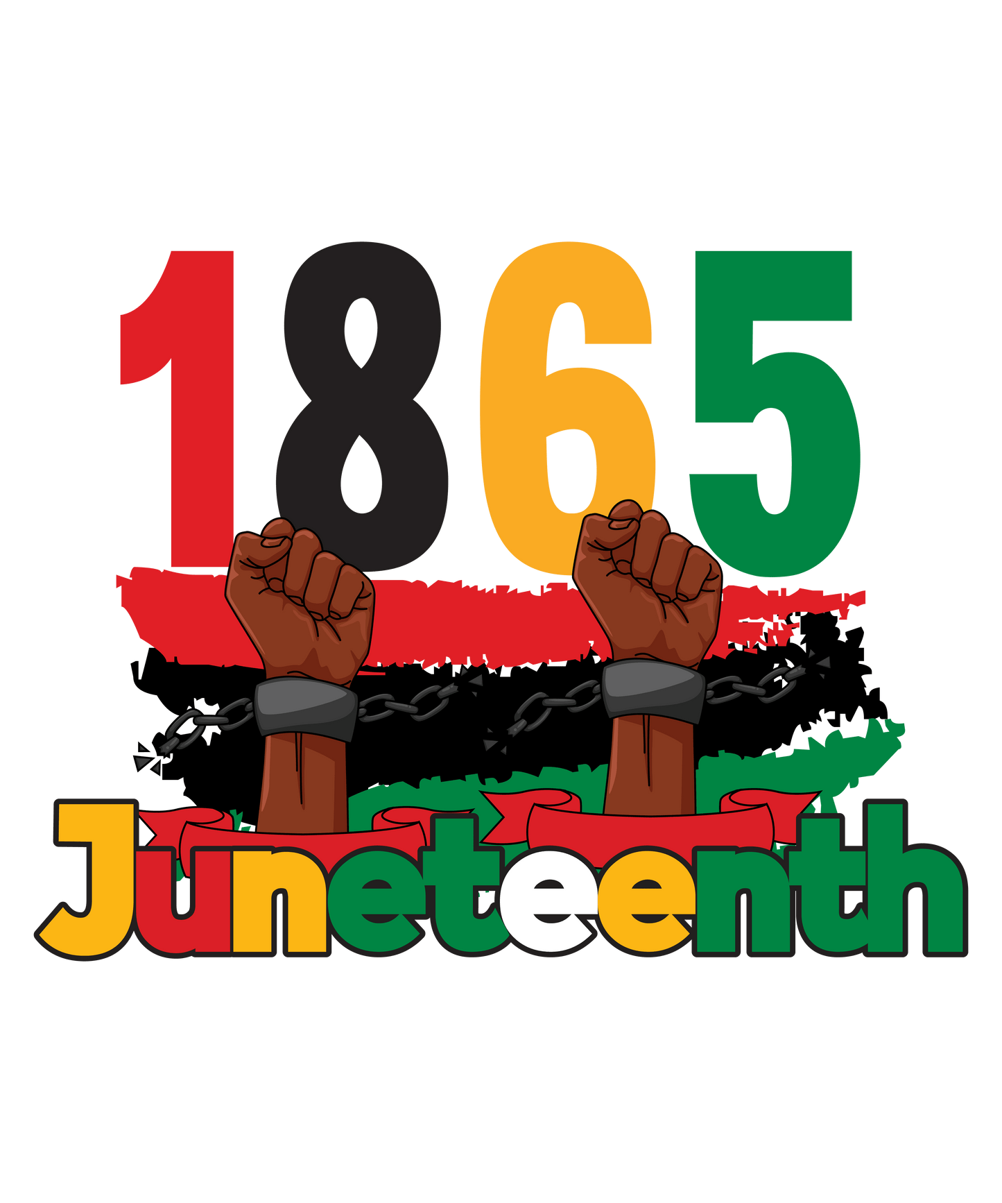 1865 Juneteenth Design - DTF Ready To Press