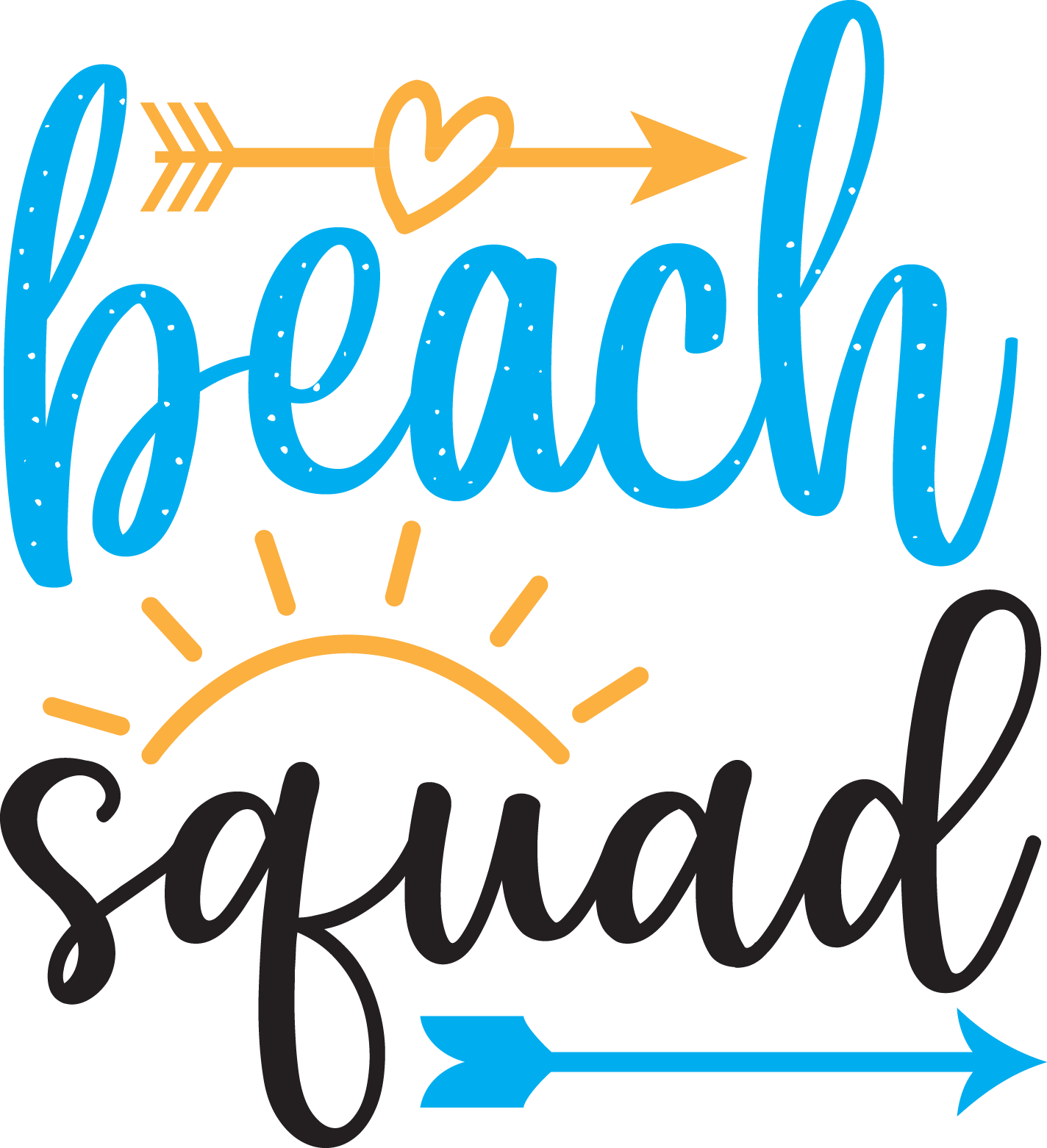 Beach Squad Design - DTF Ready To Press