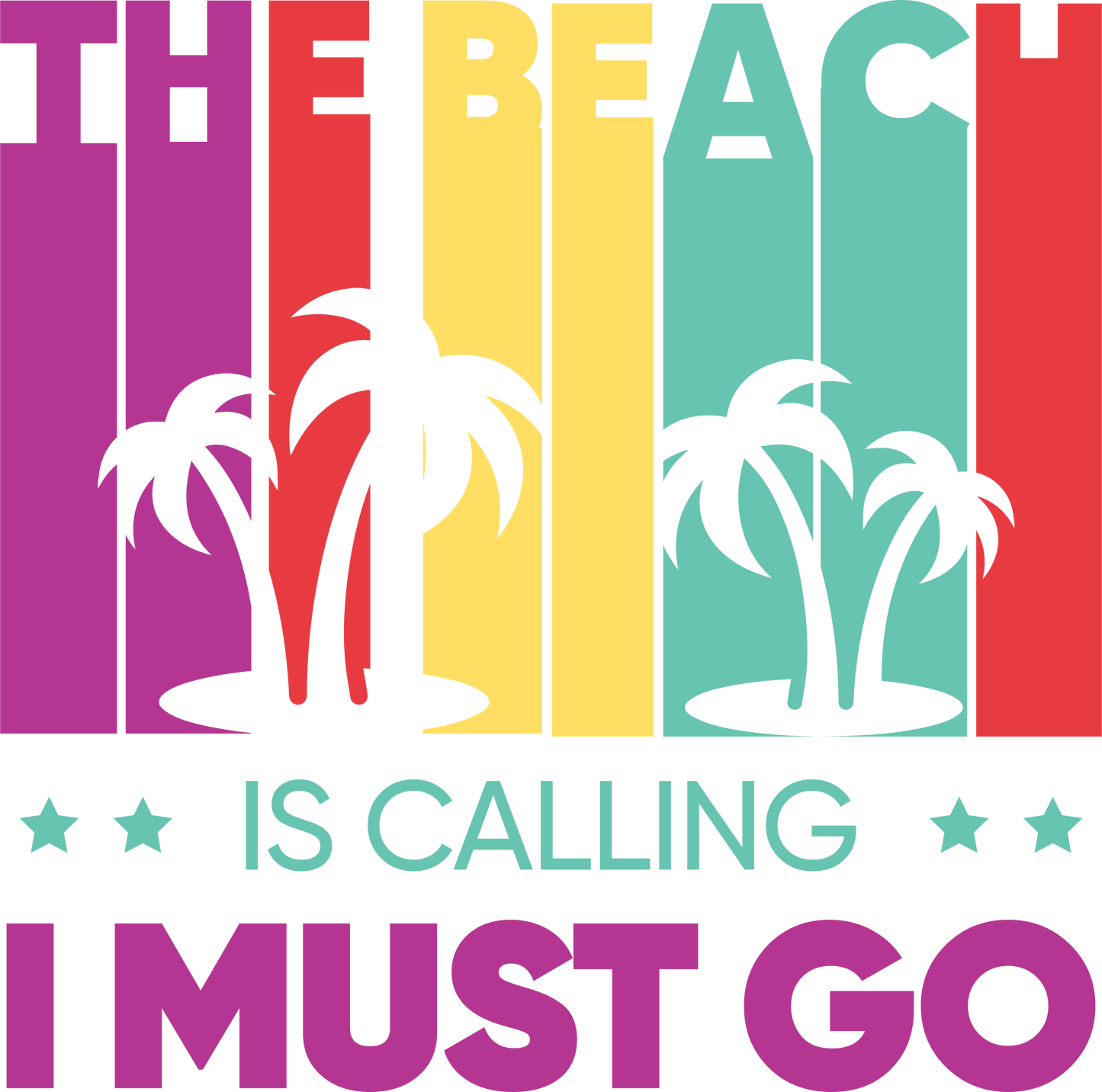 Beach Lover Design - DTF Ready To Press