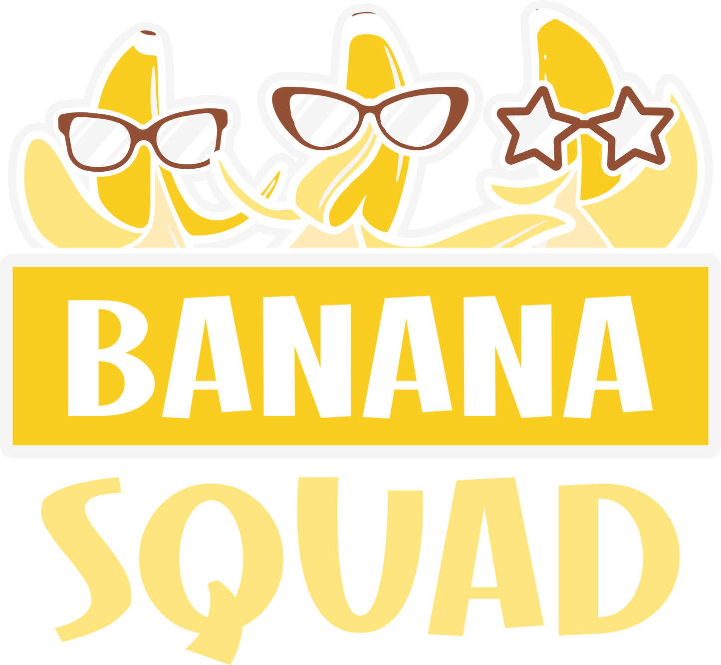 Banana Squad Summer Design - DTF Ready To Press