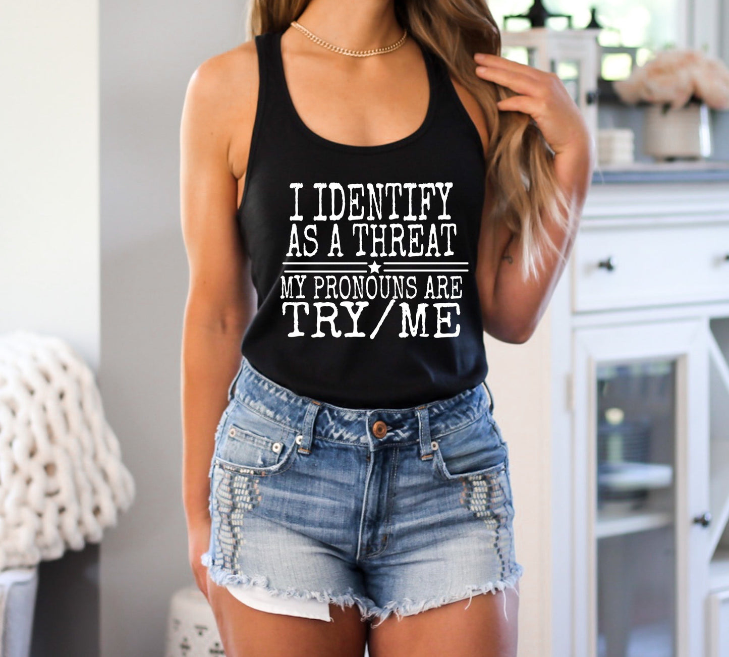 Try Me Racerback Tank Top