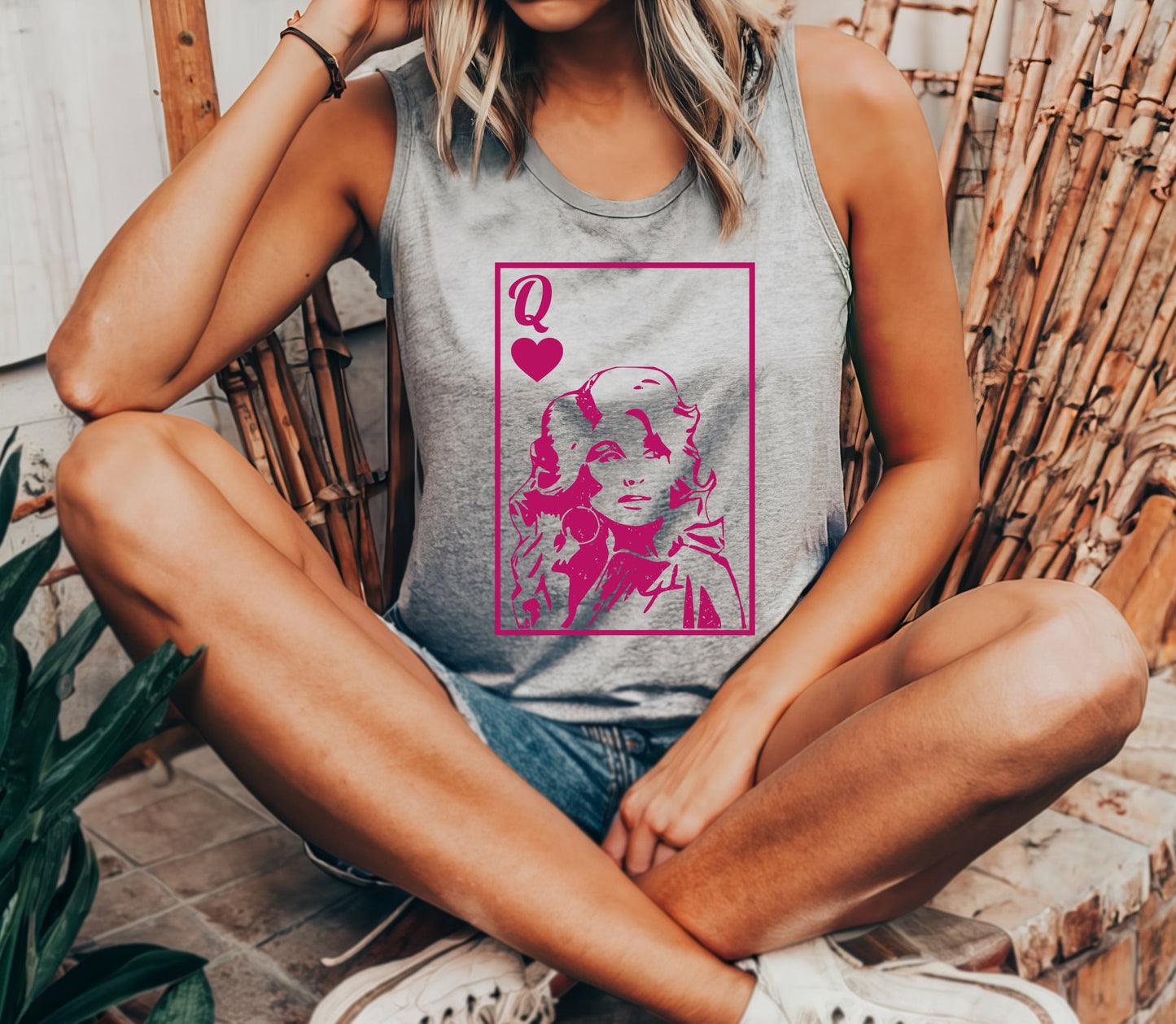 Dolly Queen Racerback Tank Top