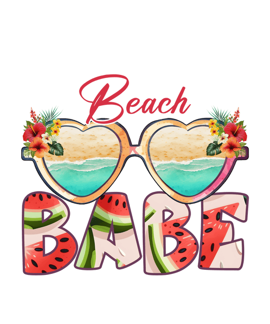 Beach Babe Design - DTF Ready To Press