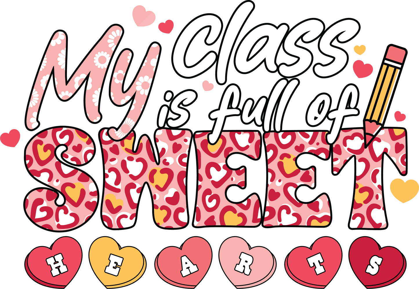 Back To School Teacher Design - DTF Ready To Press