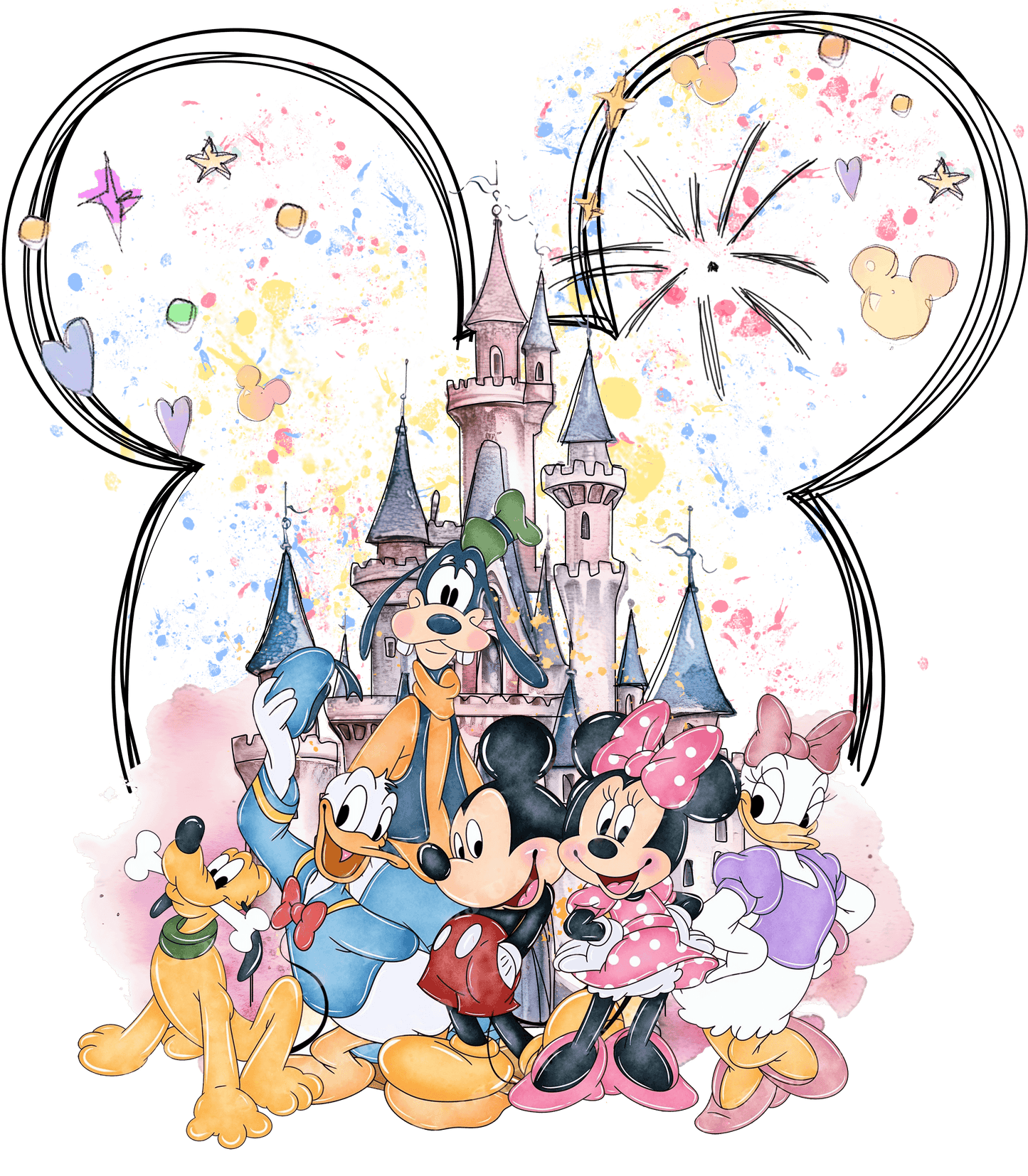 Disneyland Family Mickey Mouse Design - DTF Ready To Press