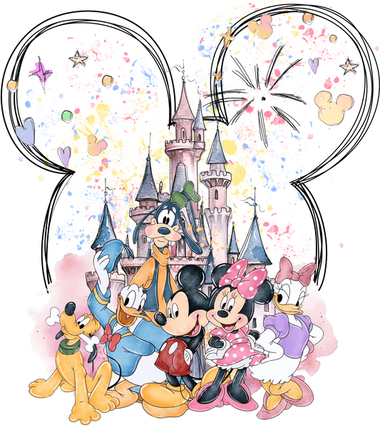 Disneyland Family Mickey Mouse Design - DTF Ready To Press