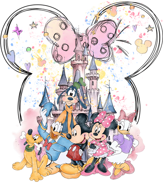 Disneyland Family Minnie Mouse Design - DTF Ready To Press