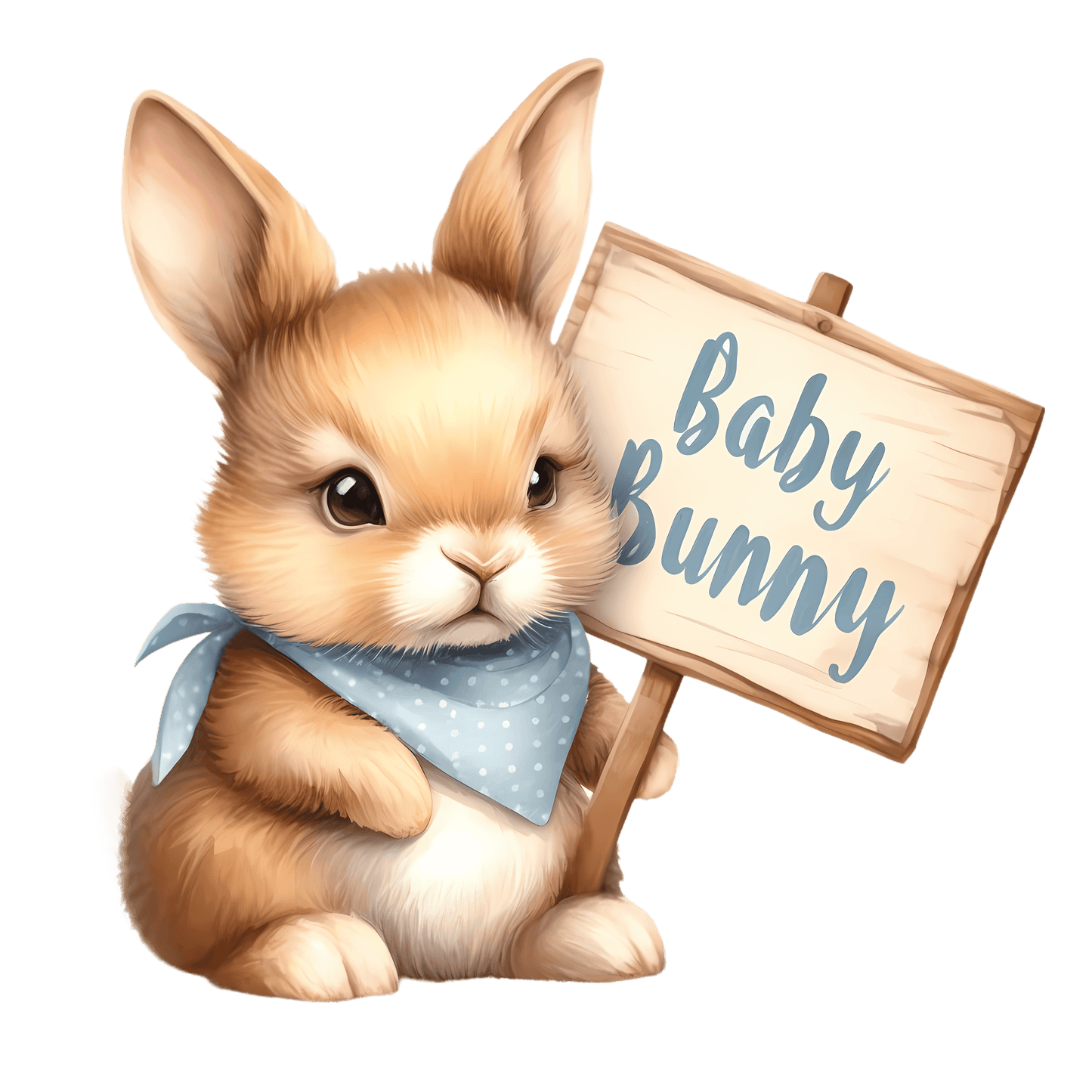 Baby Bunny Easter Design - DTF Ready To Press