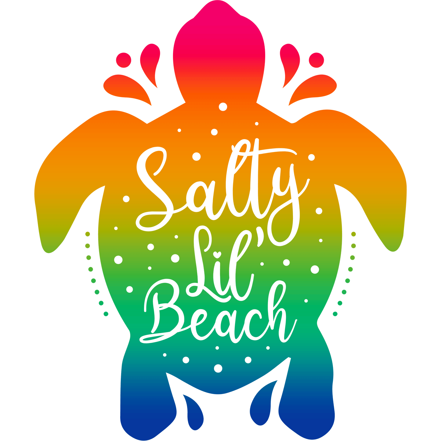 Salty Lil' Beach Design - DTF Ready To Press