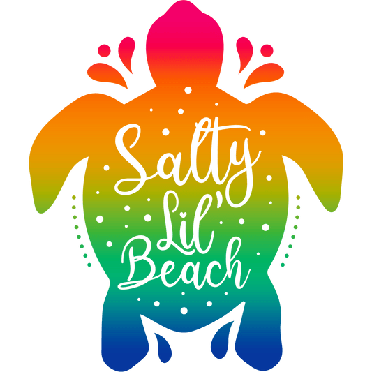 Salty Lil' Beach Design - DTF Ready To Press