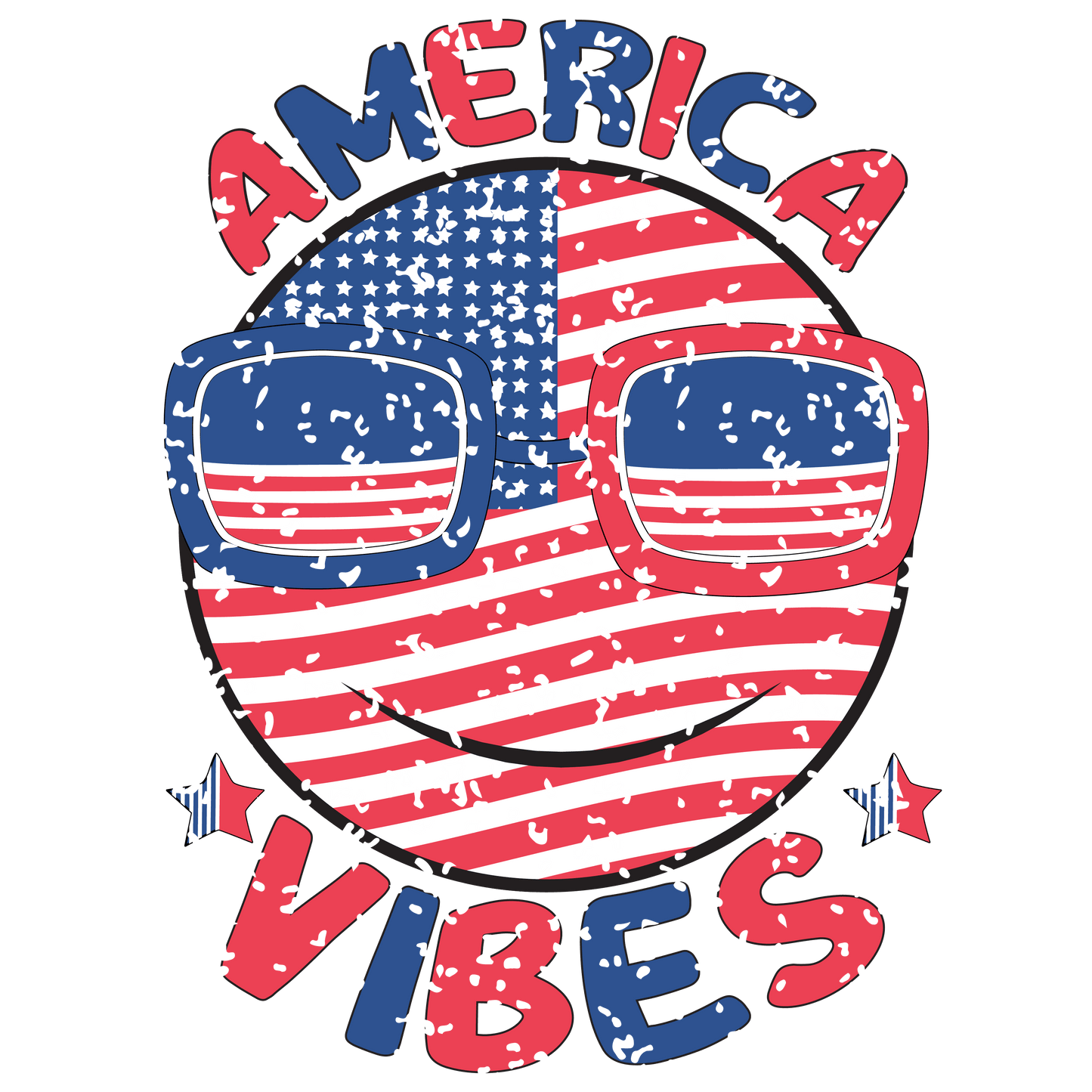 America Vibes Design - DTF Ready To Press