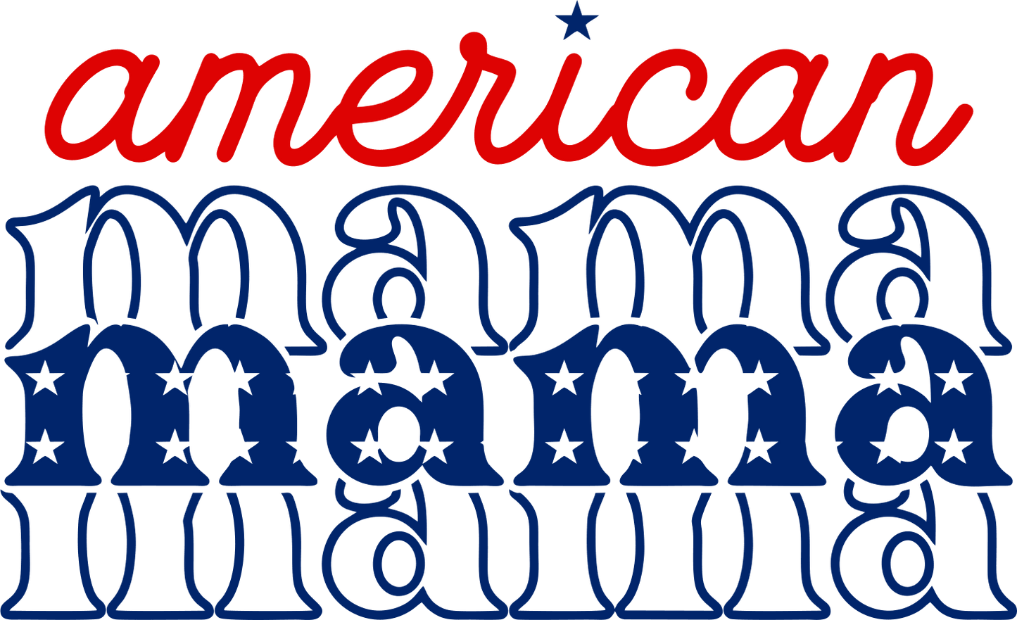 American Mama Design - DTF Ready To Press