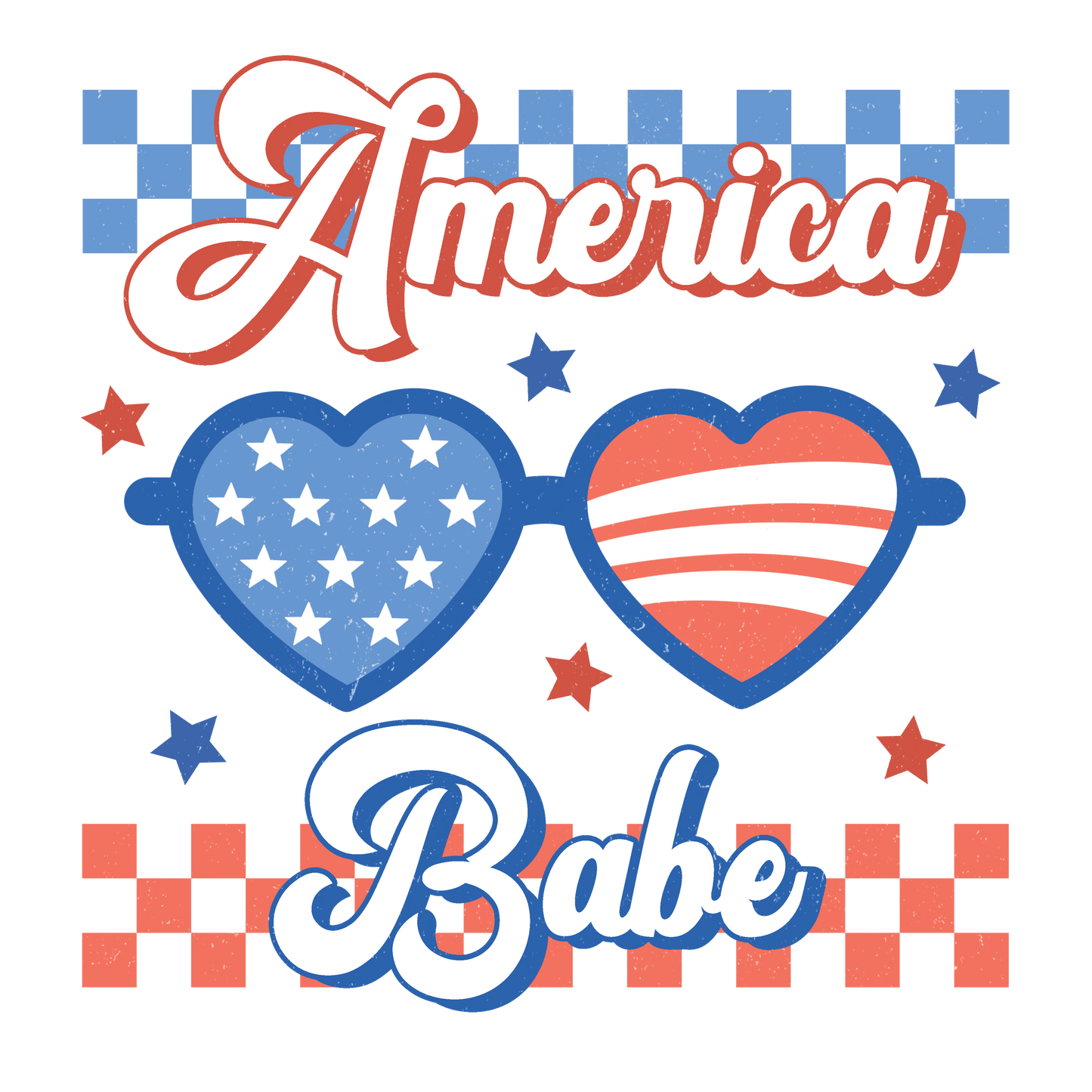 America Babe Design - DTF Ready To Press