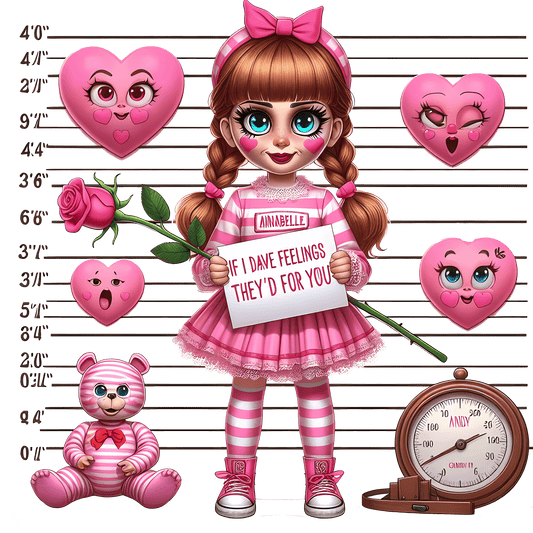 Annabelle If I Dave Feelings They'd For You Valentine's Day Design - DTF Ready To Press