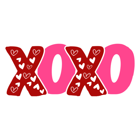 XOXO Valentine Heart Design - DTF Ready To Press