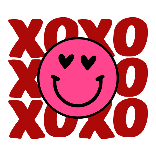 XOXO Smile Valentine's Day Design - DTF Ready To Press