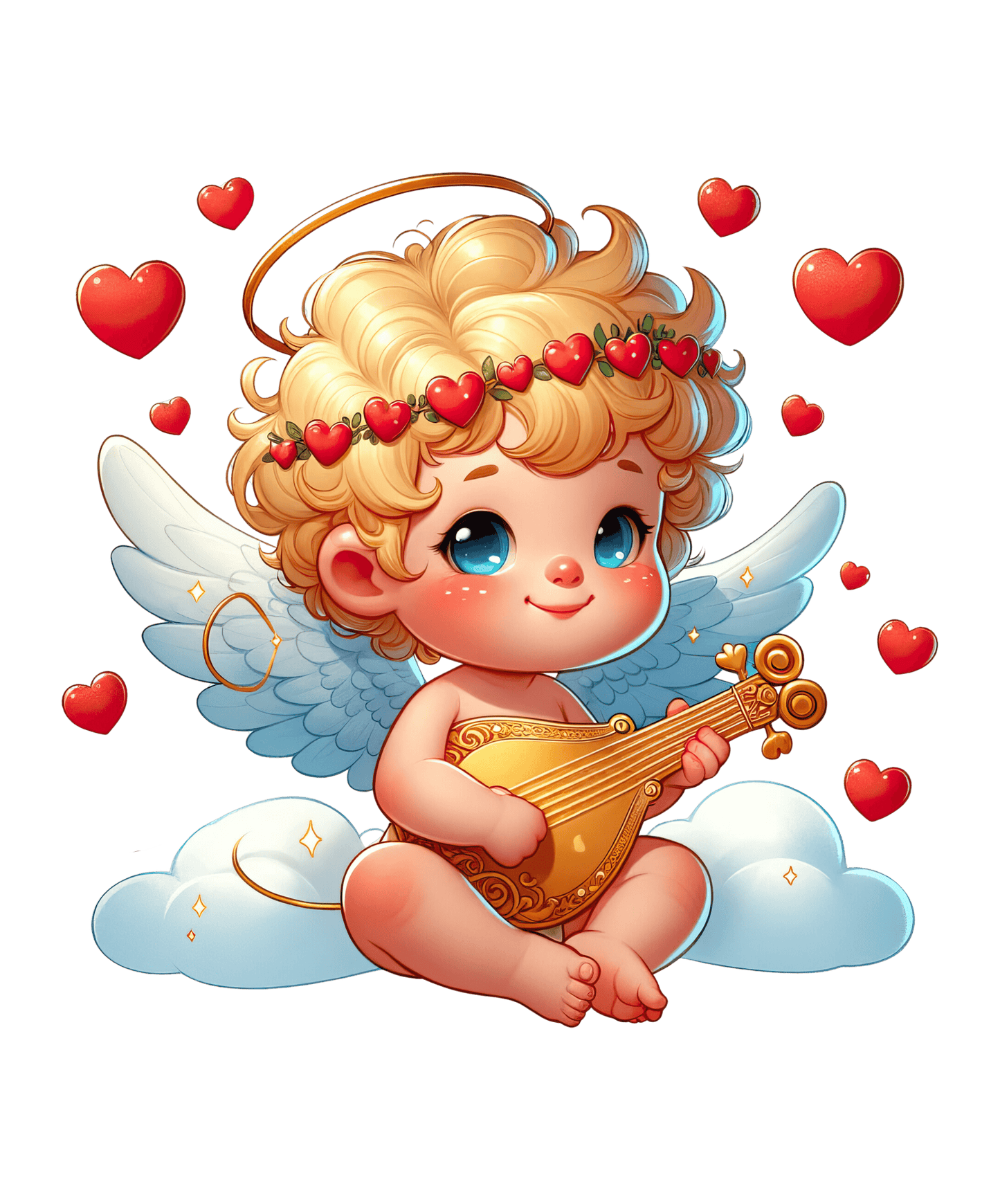 Baby Cupid Valentine's Day Love Design - DTF Ready To Press