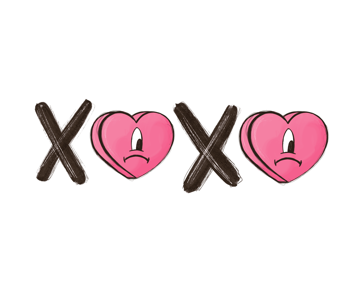 Bad Bunny XOXO Valentine's Day Design - DTF Ready To Press