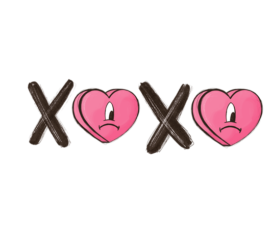 Bad Bunny XOXO Valentine's Day Design - DTF Ready To Press