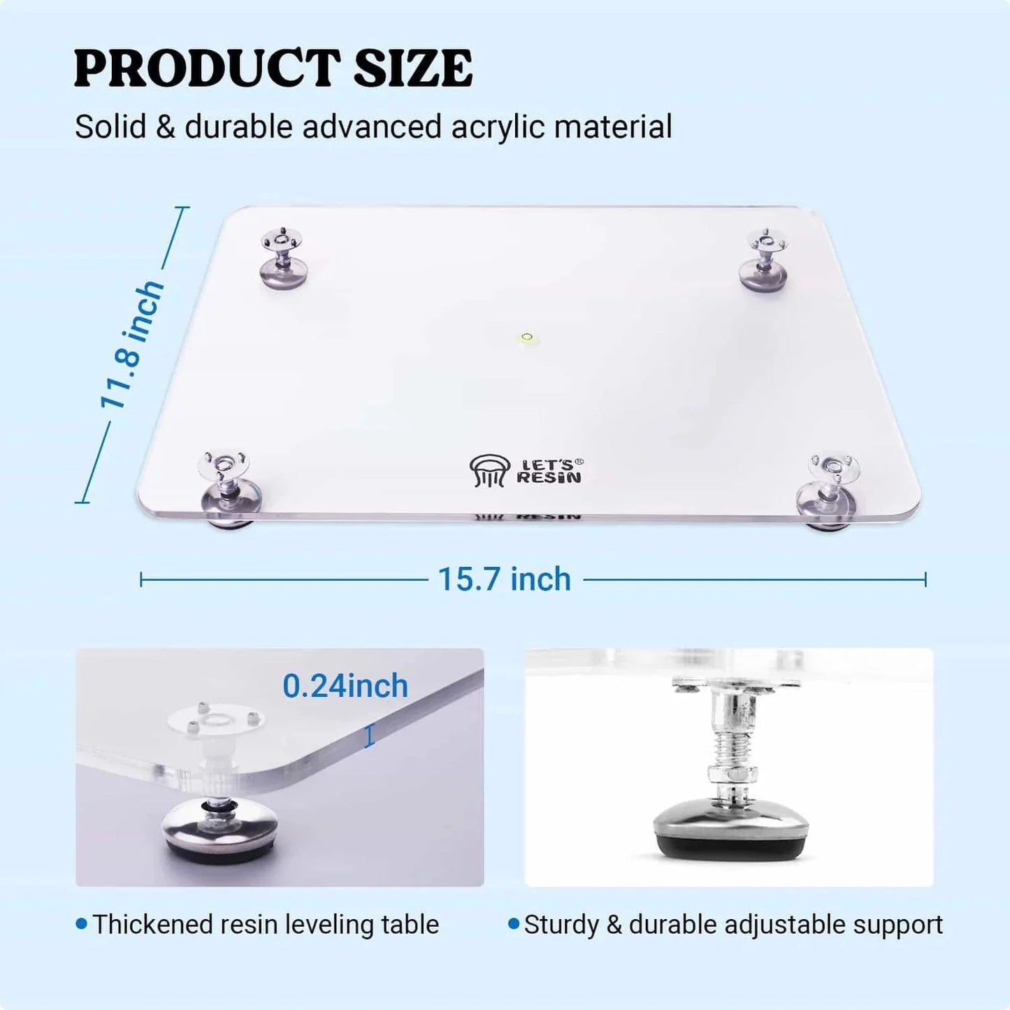 Adjustable Leveling Table & Silicone Mat