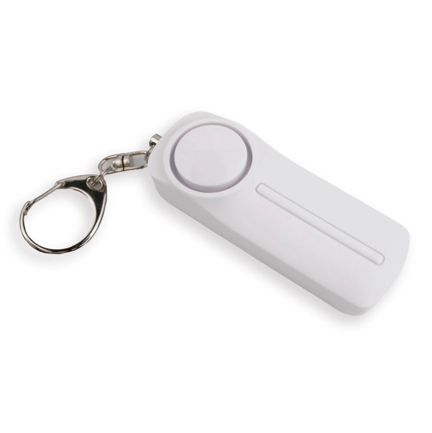 Alarm & Light Key Chain - White