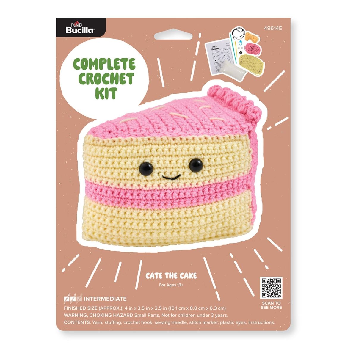 Amigurumi Crochet Kit - Cate the Cake