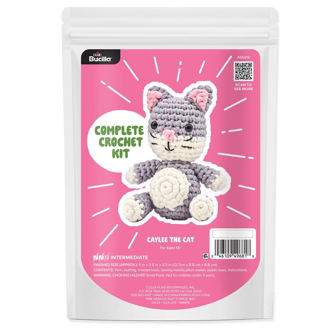 Amigurumi Crochet Kit - Caylee the Cat