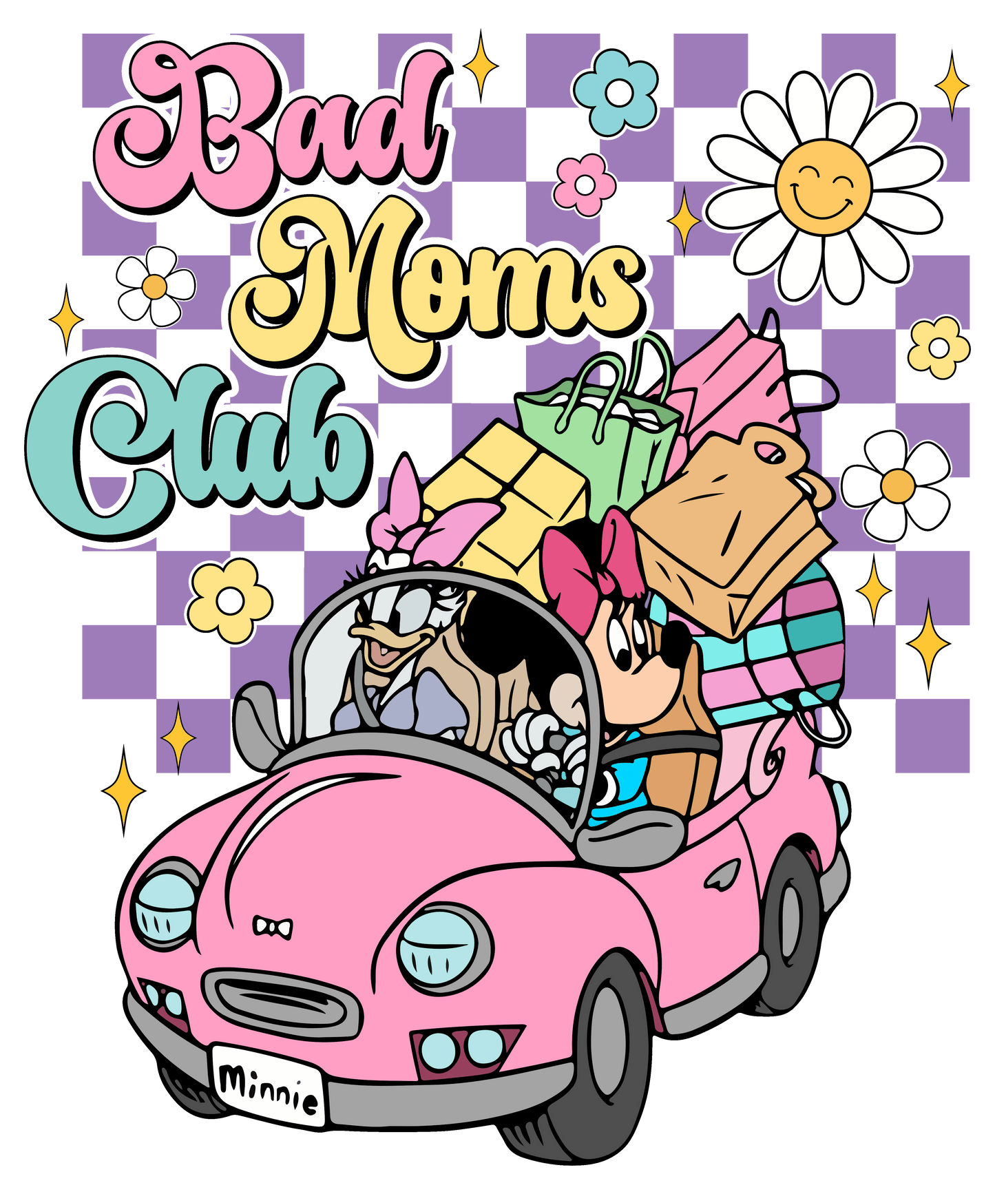 Bad Moms Club Design - DTF Ready To Press