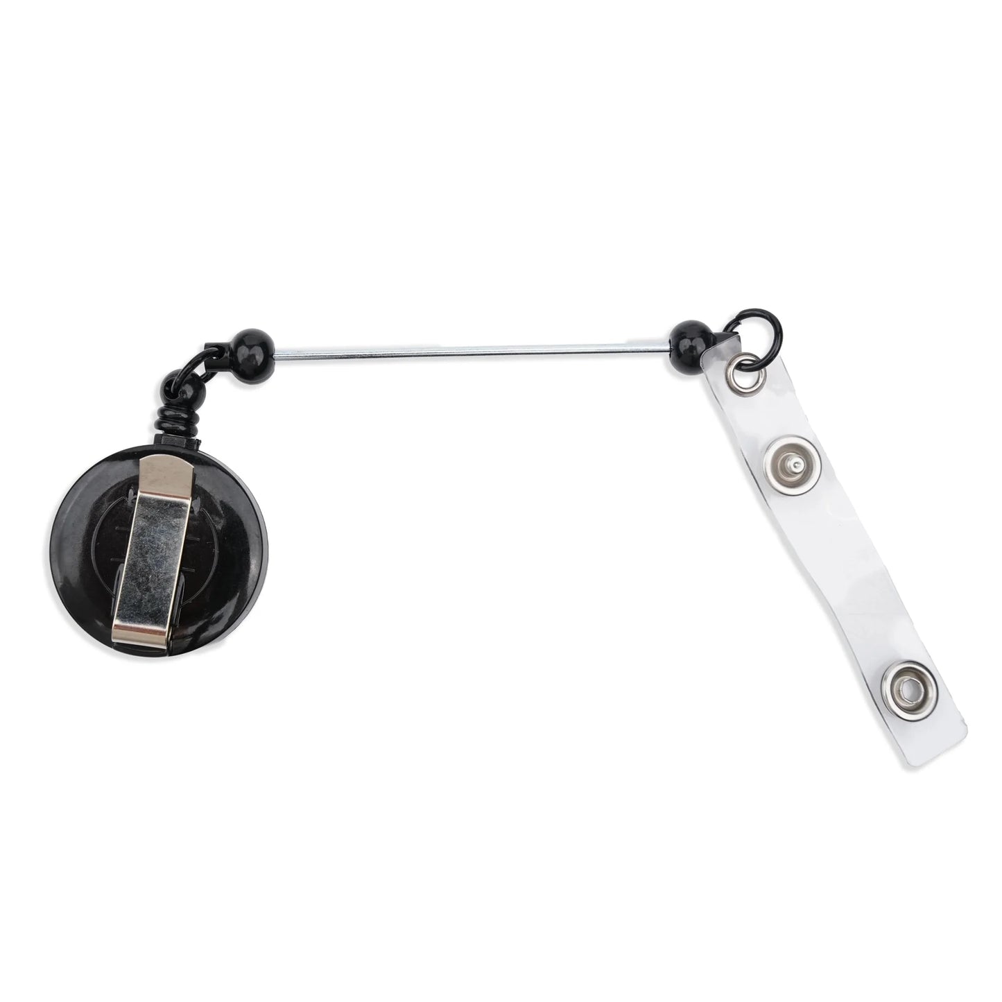 Barbell Bead Holder Badge Reel - Black