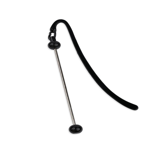 Barbell Bead Holder Bookmark - Black