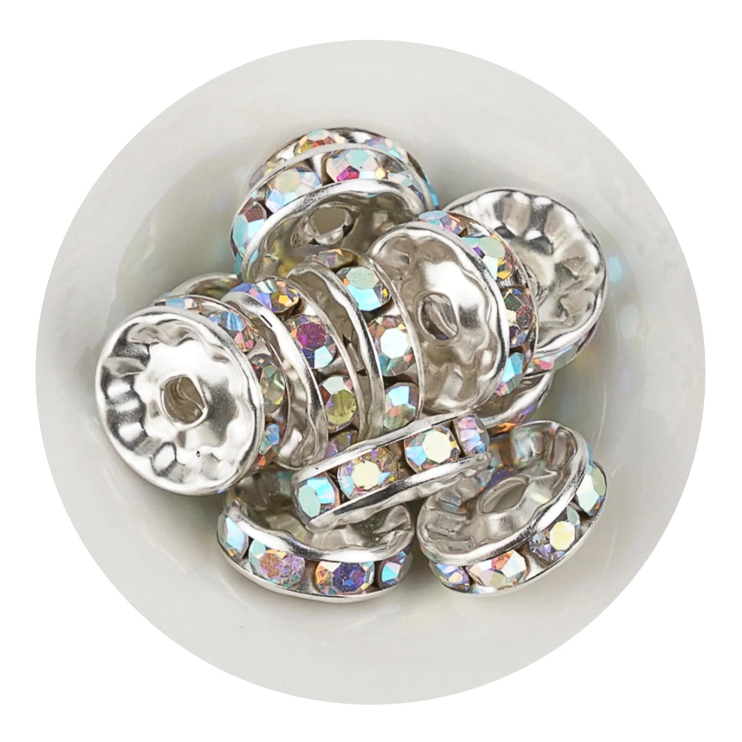 Bead Spacer Disc - Iridescent