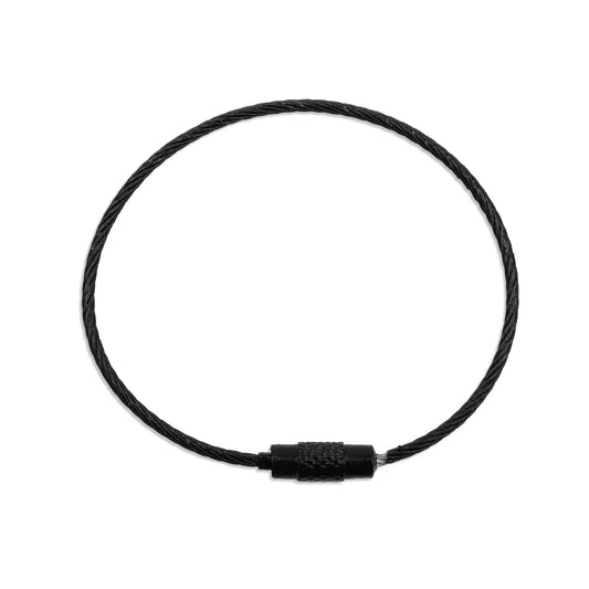 Beadable Charm Tumbler Cable - Black