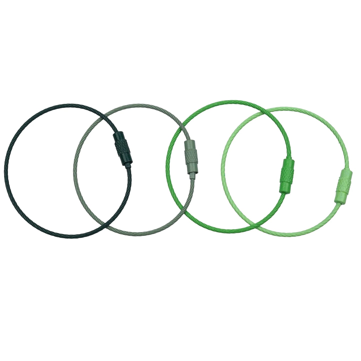 Beadable Charm Tumbler Cable - Dark Green