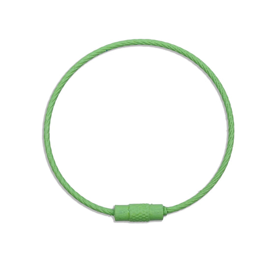 Beadable Charm Tumbler Cable - Light Green