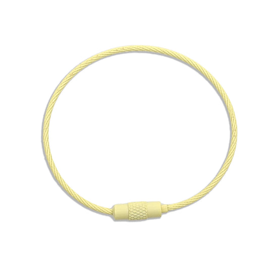 Beadable Charm Tumbler Cable - Light Yellow