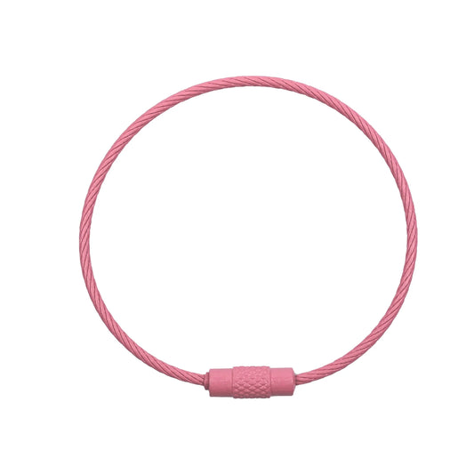 Beadable Charm Tumbler Cable - Pink