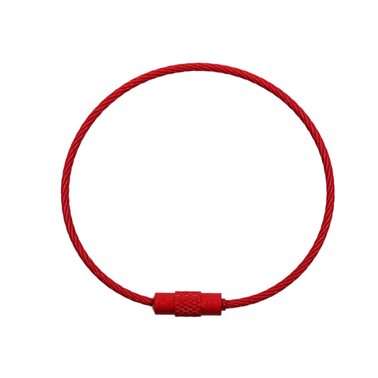 Beadable Charm Tumbler Cable - Red