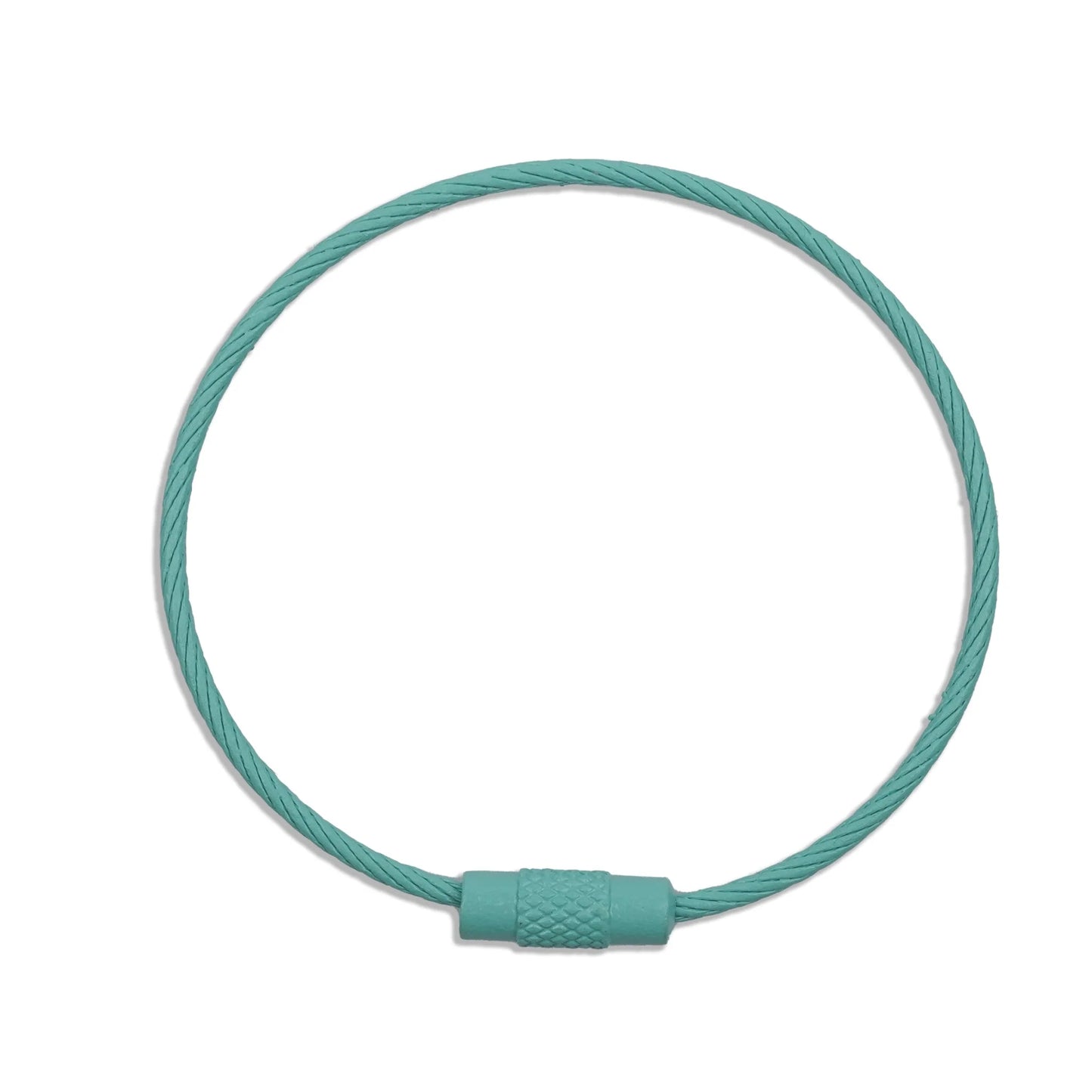 Beadable Charm Tumbler Cable - Turquoise Blue