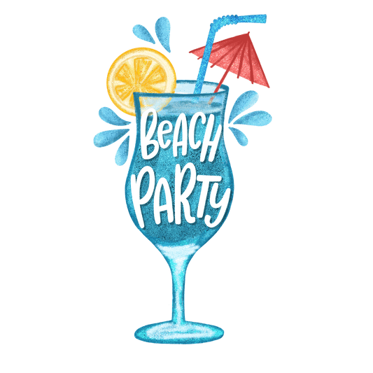 Beach Party Design - DTF Ready To Press