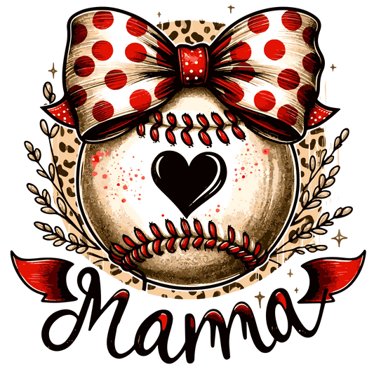 Baseball Mama Design - DTF Ready To Press