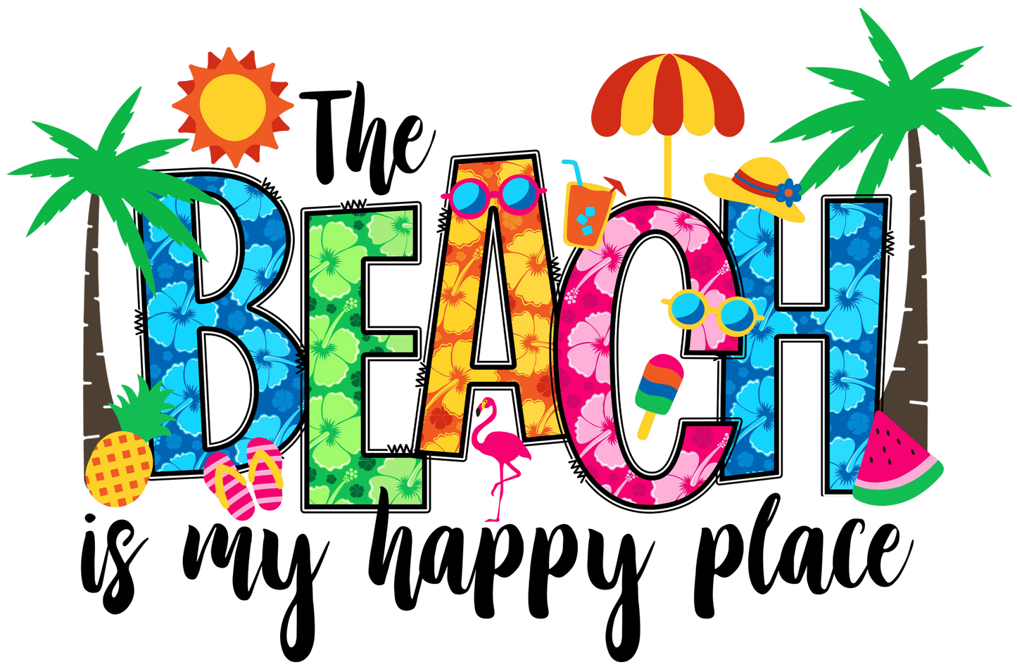 Funny Beach Vacay Design - DTF Ready To Press