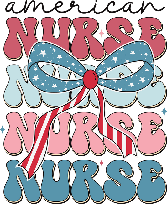 American Nurse Design - DTF Ready To Press