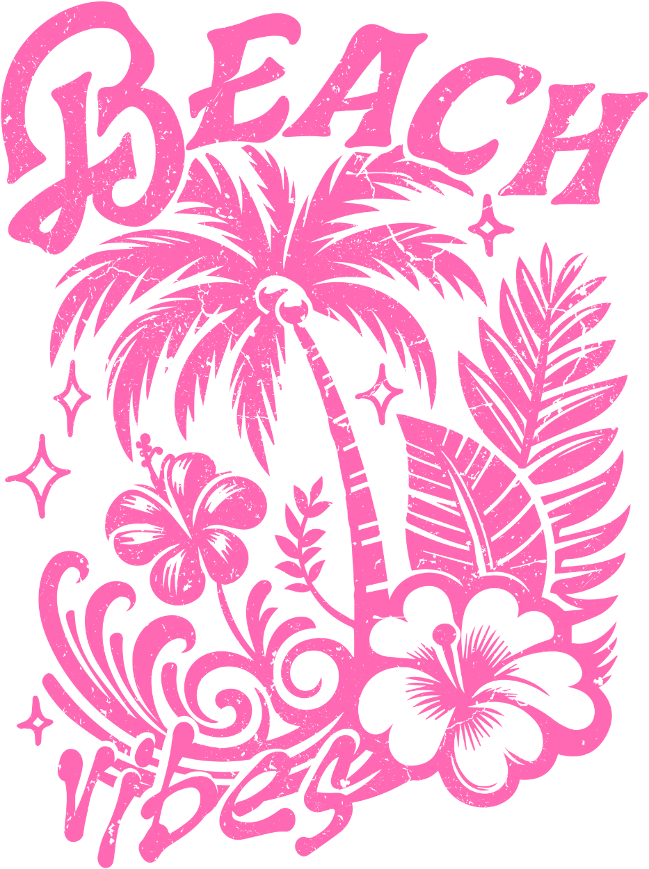 Beach Vibes Design - DTF Ready To Press