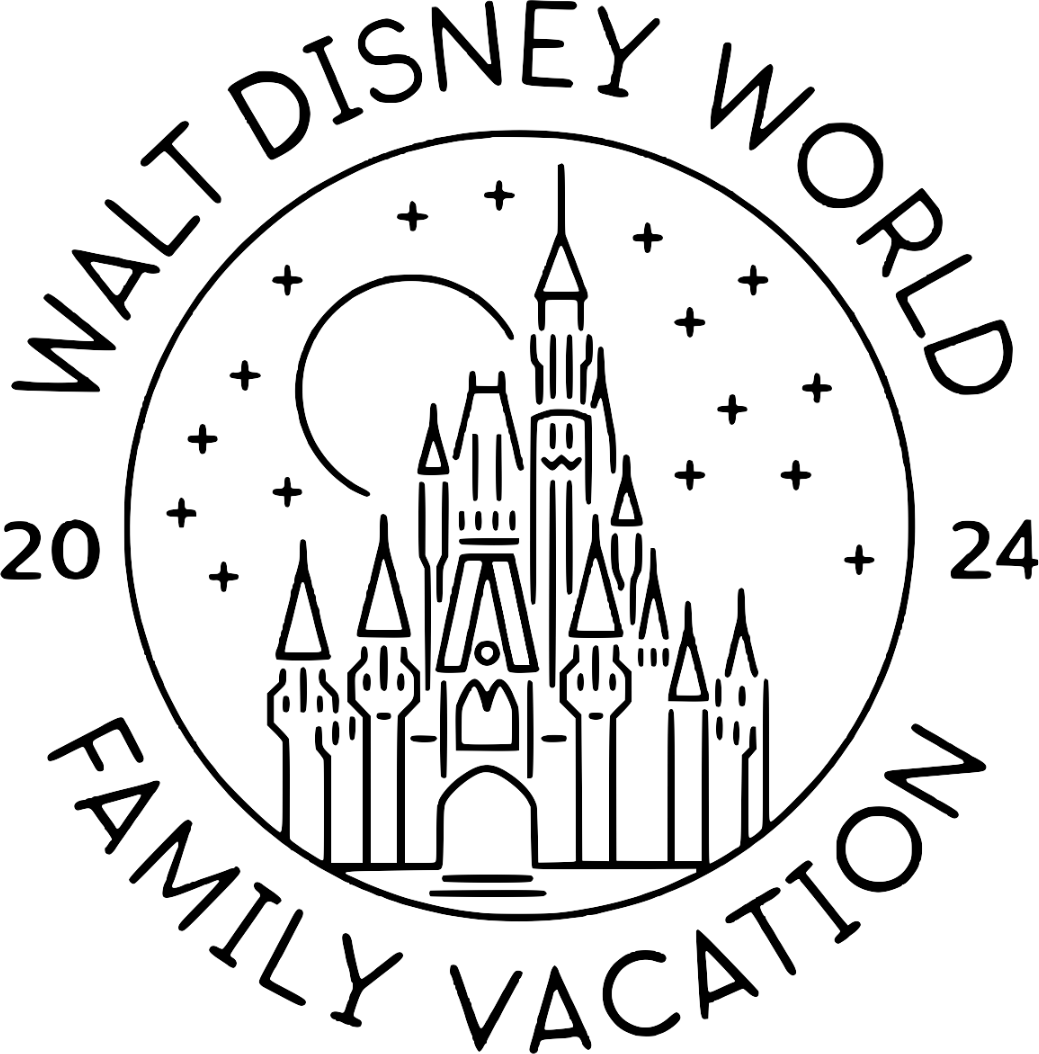 Walt Disney World 2024 Family Vacation Design - DTF Ready To Press