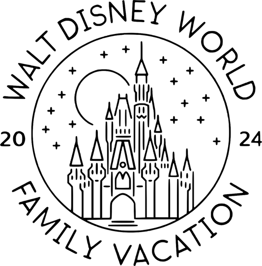 Walt Disney World 2024 Family Vacation Design - DTF Ready To Press